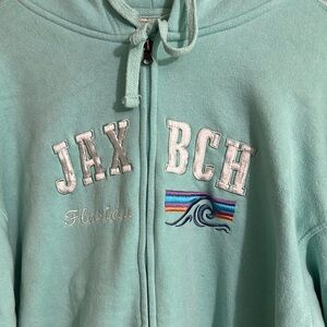 Aqua  JAX BCH Hoodie Jacksonville, Florida EUC worn a few times sz M